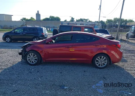 2016 Hyundai Elantra Se из США, поврежденный, VIN 5NPDH4AE0GH660760